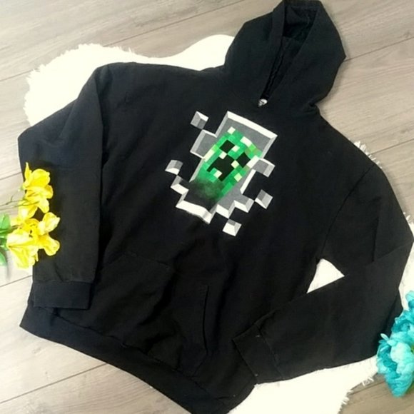 2/$24 JINX Minecraft Creeper Hoodie - Picture 2 of 9